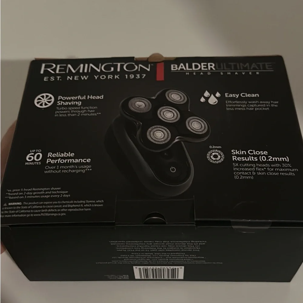 Remington Balder Ultimate Head Shaver - Black and Silver